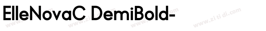 ElleNovaC DemiBold字体转换